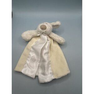 First Friends Beige Cream  Tan Dog Puppy Yellow White Lovey Security Blanket